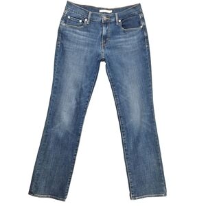 Levi's 505 Straight Leg Mid Rise Blue Jeans SZ 8S
